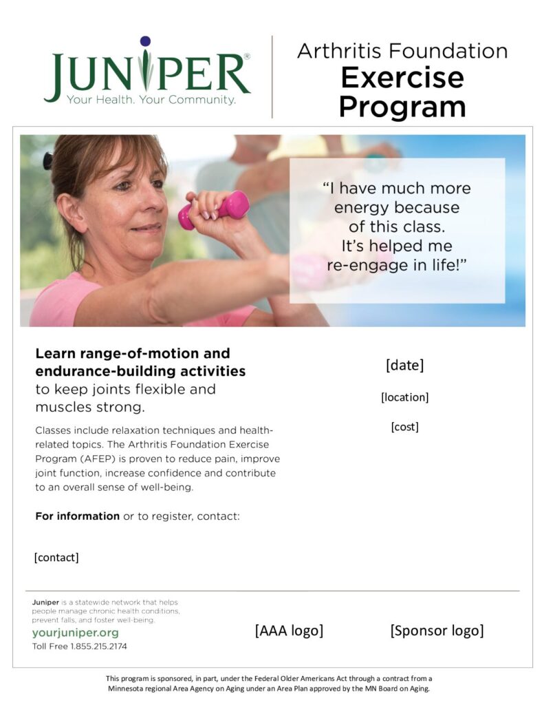 Arthritis Foundation Exercise Program - Juniper Toolkits